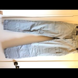 J Crew Skinny Washed Twill Utility Pants 26